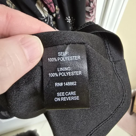 Torrid size 2 Floral Black Dress - Picture 5 of 6